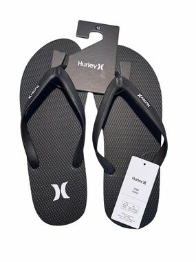 Hurley Black Icon Men's Flip Flops